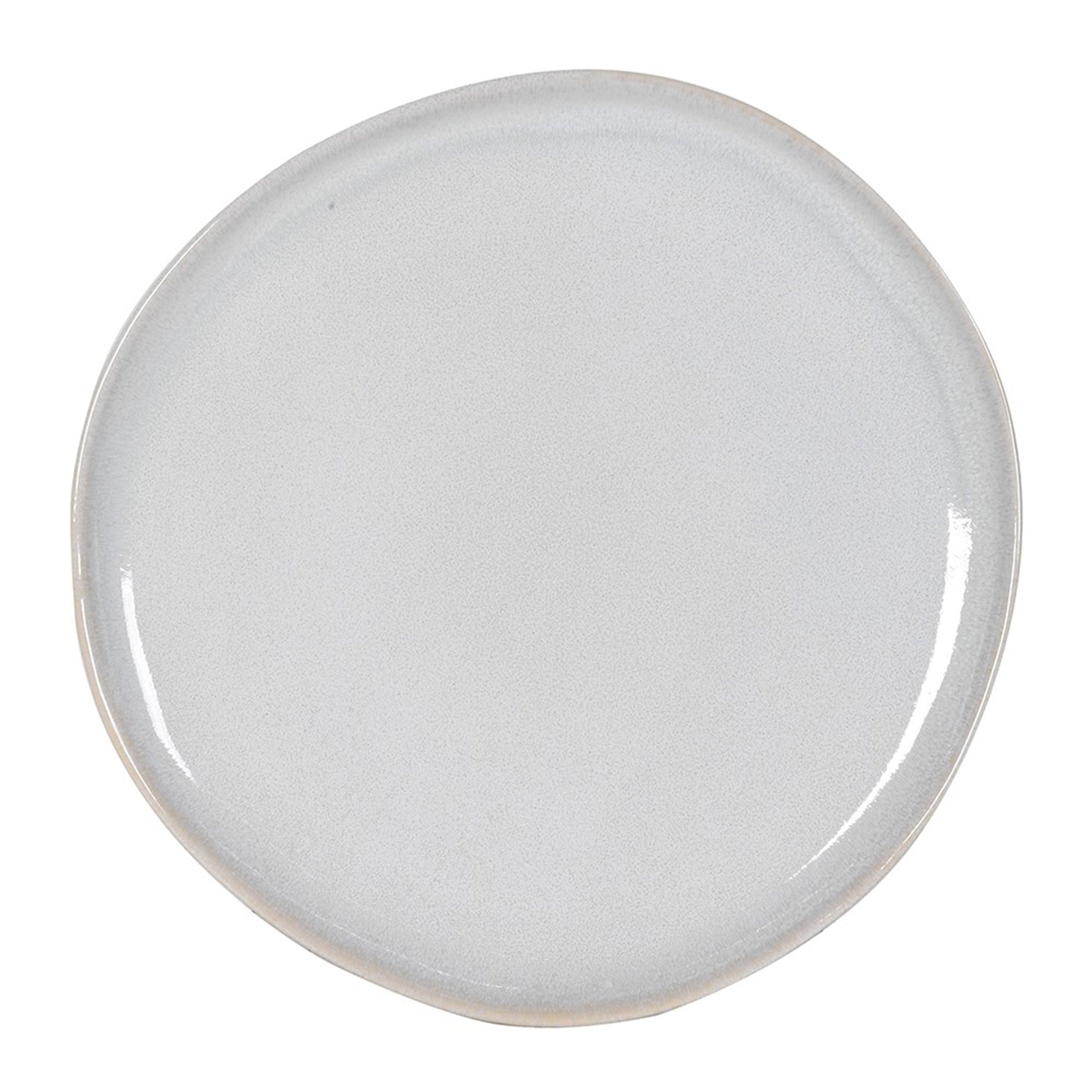 Stoneware Cream Side Plates - Set of 4